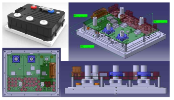 저압 30kW급 모터 제어기 3D설계