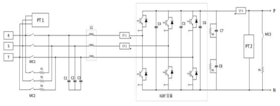 컨버터 전기 회로도