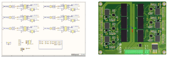 단락 보호회로 기능을 적용한 6채널 구동 드라이버 회로도 및 PCB