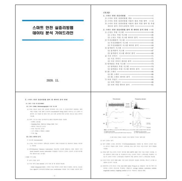 스마트 안전 리빙랩 실증데이터 분석 가이드라인 예시