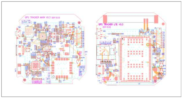 PCB 부품배치도(Revision V3) 앞