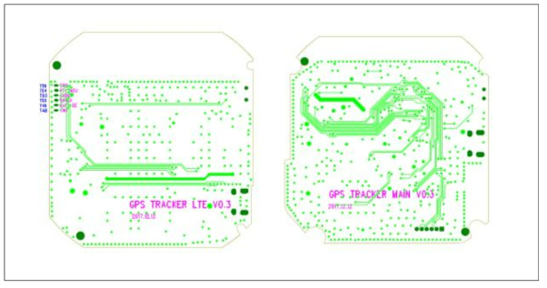 PCB 부품배치도(Revision V3) 뒤