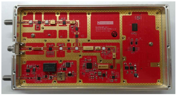 5G CSA-MD Down-converter PCB와 Shield can_V2.1(bottom) 조립