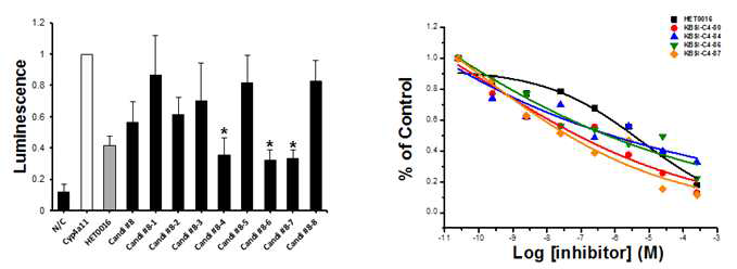 CYP4A 저해 유효물질 8번 유도체 활성분석