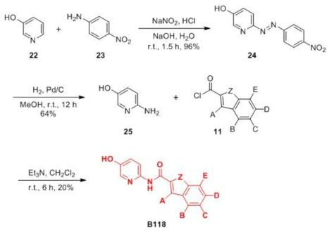 B035의 피리딘올 고리 변형 유도체 합성-5