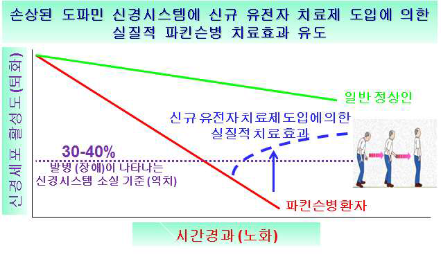 연구개발과제 수행을 통한 최종목표 ☞ 파킨슨병 치료를 위한 신규 유전자 치료제 개발 및 유전자 치료제의 실질적 임상적용을 위한 최적화 구축: 파킨슨병 in vivo/in vitro 모델을 이용하여 파킨슨병 환자 치료를 위한 AEG-1 기반 신규 유전자 치료제 유효성 검증