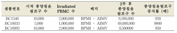 종양침윤림프구의 in vitro 대량 배양