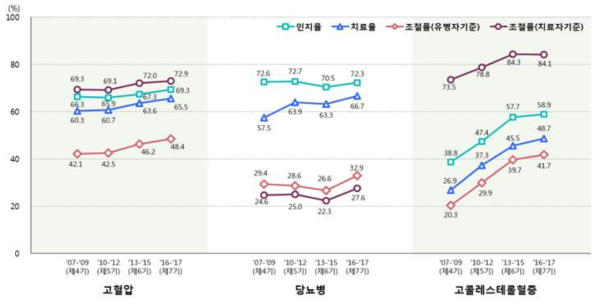 국내 만성질환 관리 수준