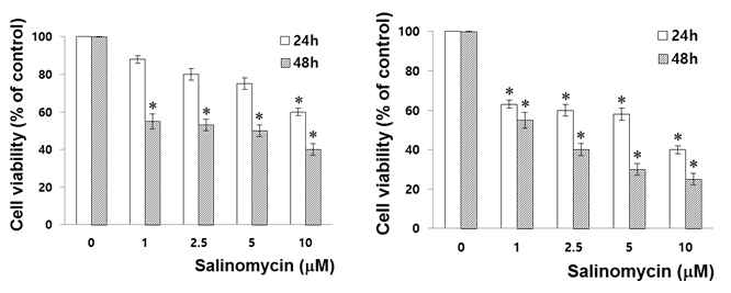 Salinomycin의 세포독성분석