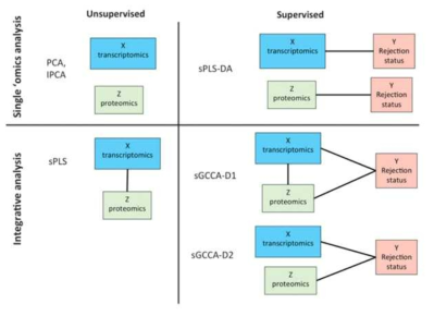 Transcriptomics와 Proteomics 결과를 통합 분석하는 모델