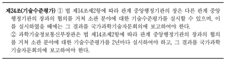 과학기술기본법 시행령 제24조