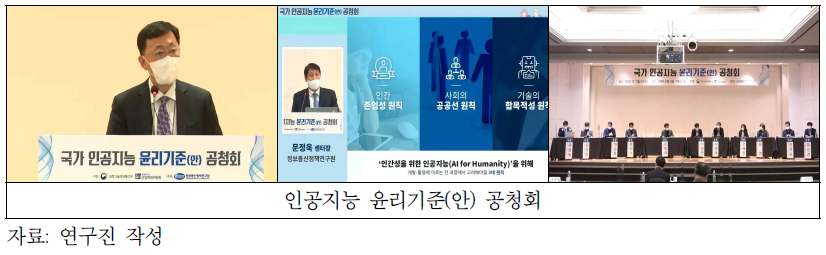 인공지능 윤리기준(안) 공청회 개최