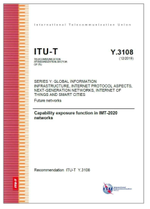 ITU-T Y.3108 국제표준 승인