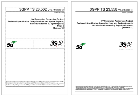 3GPP TS 23.502, TS 23.558 사실표준 승인