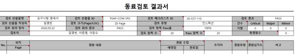 동료검토 결과서(요구사항 명세서)