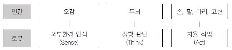 인간과 로봇기술 비교