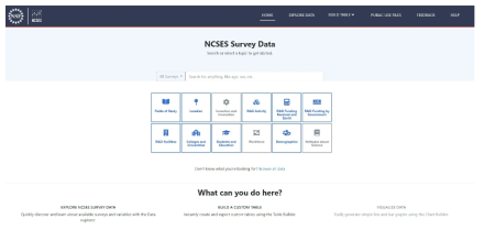 Interactive Data Tool 출처: https://ncsesdata.nsf.gov/
