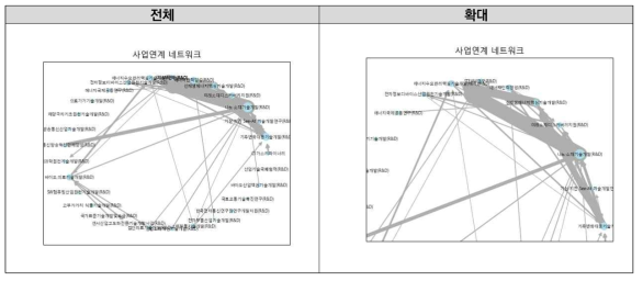 정부R&D사업 SCI 성과에 대한 사업 간 인용-피인용 관계