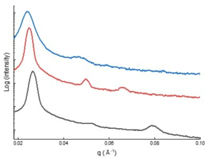 (PPFPA-g-PEO)-b-PS의 SAXS 그래프