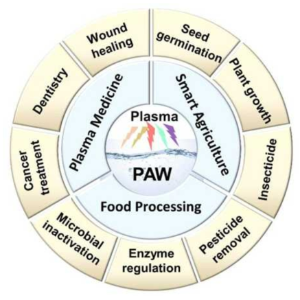 PAW Application Area (Ref. R. Zhou et al. J. Phys. D: Appl. Phys. 53 (2020) 303001)