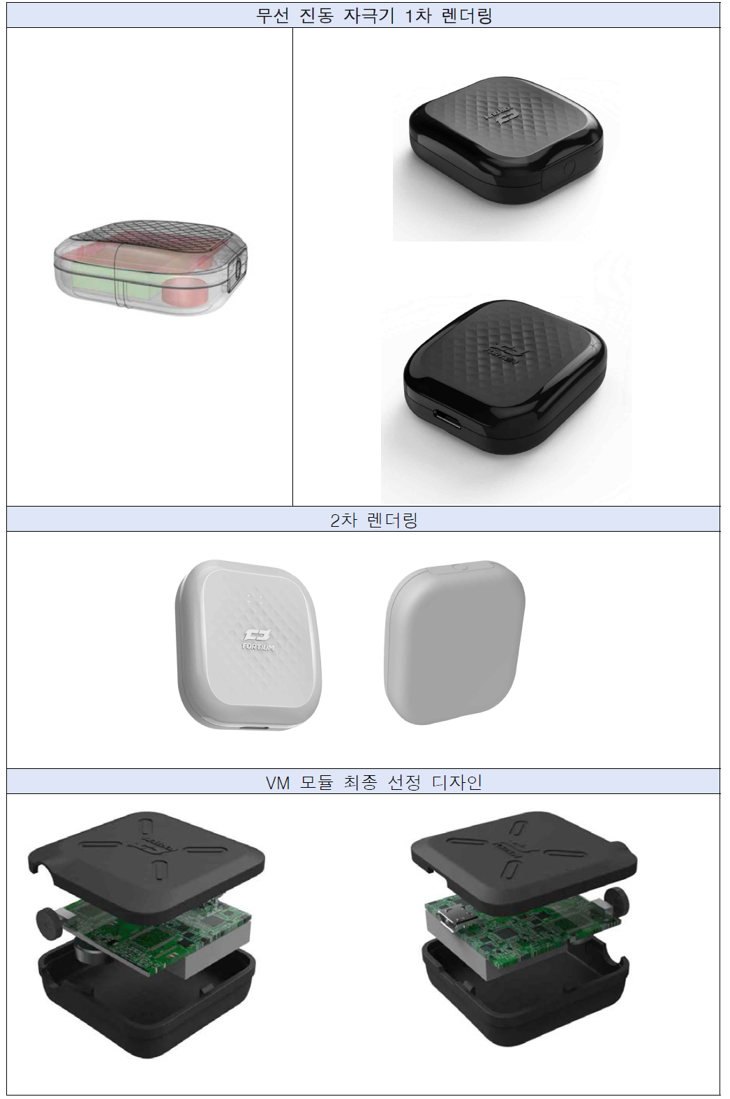 무선 진동자극기 디자인 렌더링