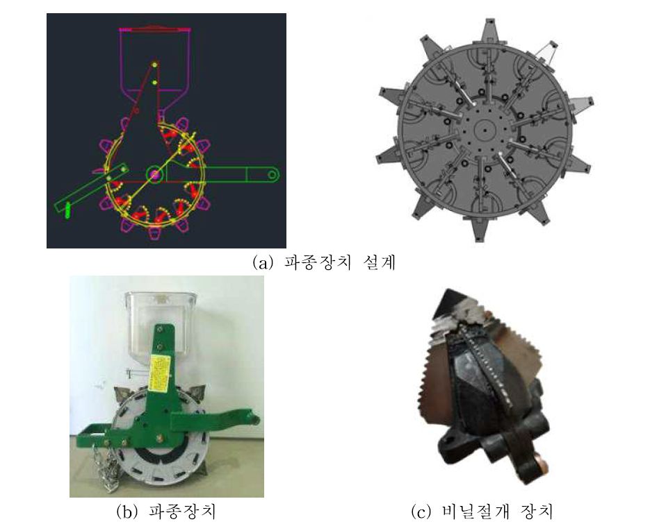 무 파종기 파종장치