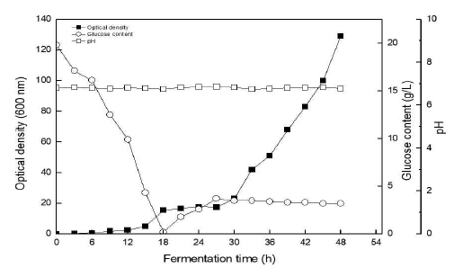 Fed-batch fermentation (5 L) profiles of TtCITase-N from T. hermoanaerobacter thermocopriae