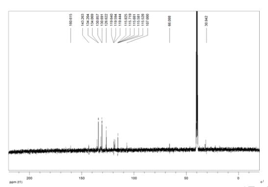 프로브 2의 13C NMR 스펙트럼 (75 MHz, DMSO-d6)