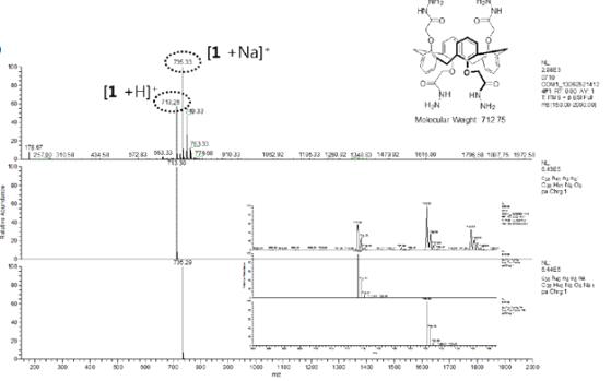 화합물 1의 ESI-MS 스펙트럼