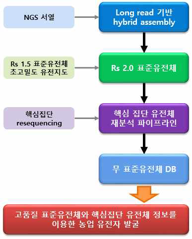 무의 표준유전체 고도화와 농업유전자 발굴을 위한 연구 전략