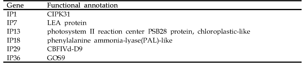 Functional annotation of the genes encoding TaMAPK3 interacting proteins