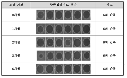 시제품의 안정성 확인 항균력 측정