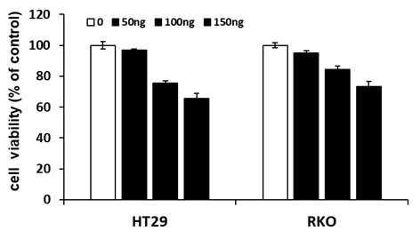 기능화된 금나노입자에 의한 BRAF mab의 여 러 사람 세포주 내로의 전달 및 Cell viability 측정