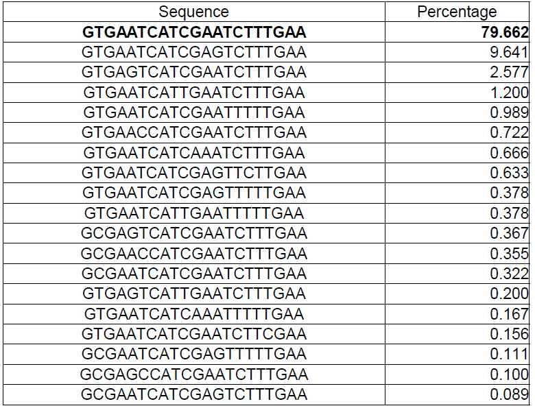 NCBI의 fungal ref seq. multiple alignment 결과