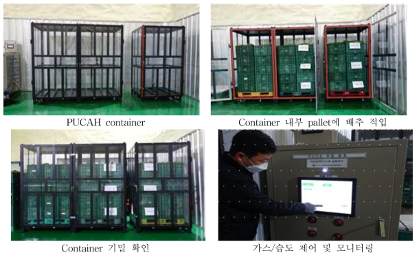 김치가공업체 저온저장시설 내 파렛트 단위 기체제어 시스템 설치