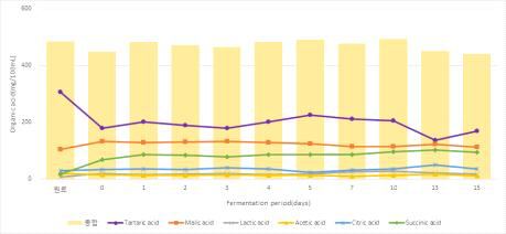 포도주 발효 중 유기산 변화