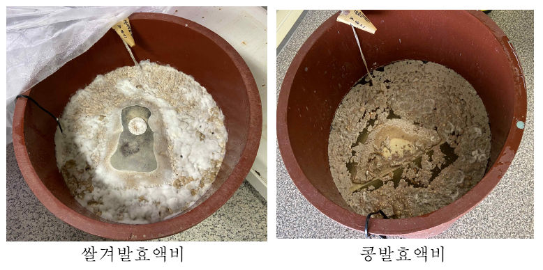 유기질 비료 발효 후 모습