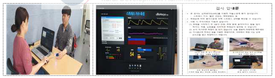 치유효과 측정을 위한 유비오맥파 검사