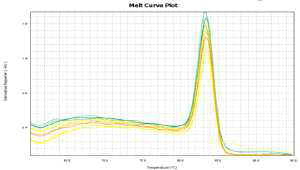 Methanobrevibacter의 melt curve plot