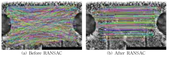 Matching result of RANSAC algorithm