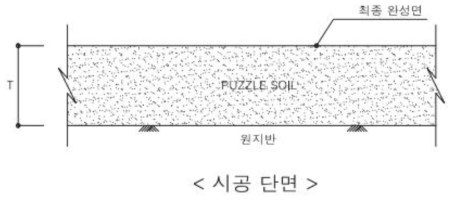 PUZZLE SOIL 시공단면