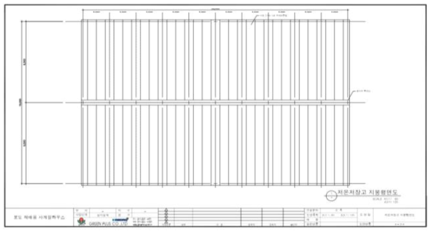 저온저장고 지붕 평면도