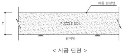 PUZZLE SOIL 시공단면