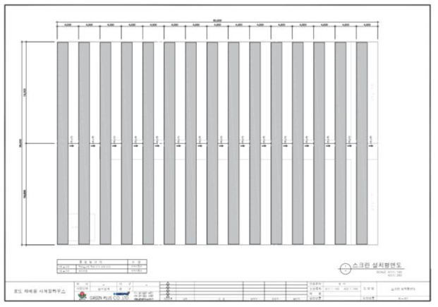 차광 스크린 설치 평면도