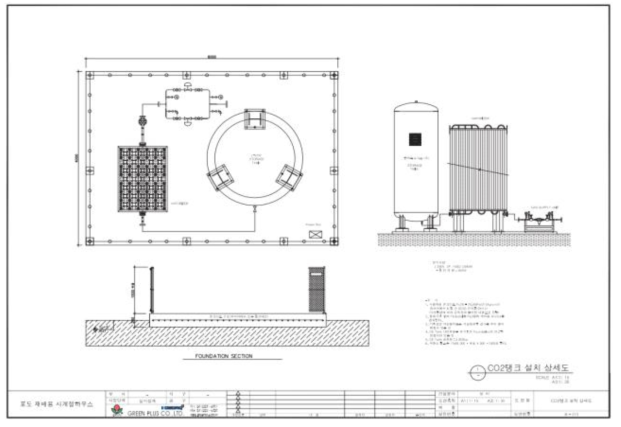 CO2 탱크 설치 상세도