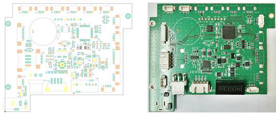 Cotroller의 아트워크와 PCB