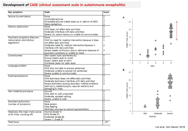 자가면역뇌염 임상스케일
