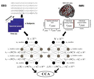 EEG 데이터와 fMRI 독립성분 데이터의 상관관계를 찾는 DCCA 모델