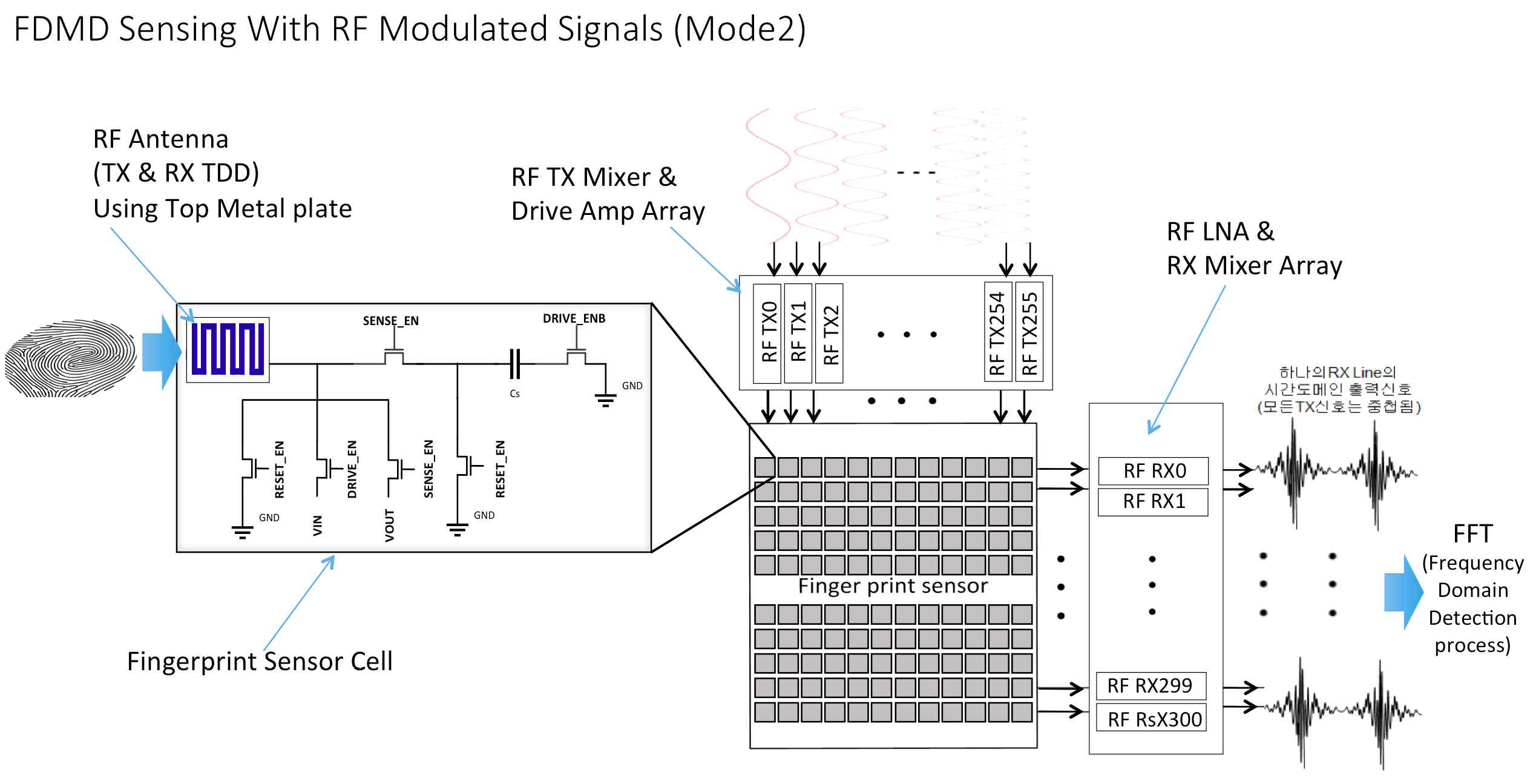 2단계 FDMD Fingerprint Sensing with RF-Modulated OFDM Signals (내피 3D 지문인식용)