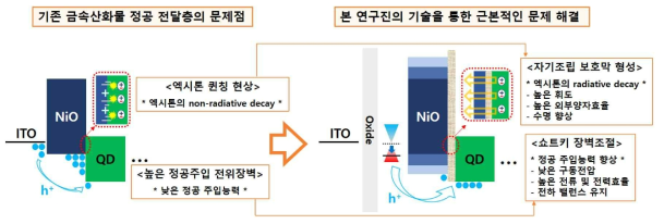 양자점 발광소자의 근본적인 문제해결을 위한 본 연구 과제의 필요성